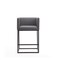 Manhattan Comfort Embassy Counter Stool in Grey and Black CS011-GY - alternate 2